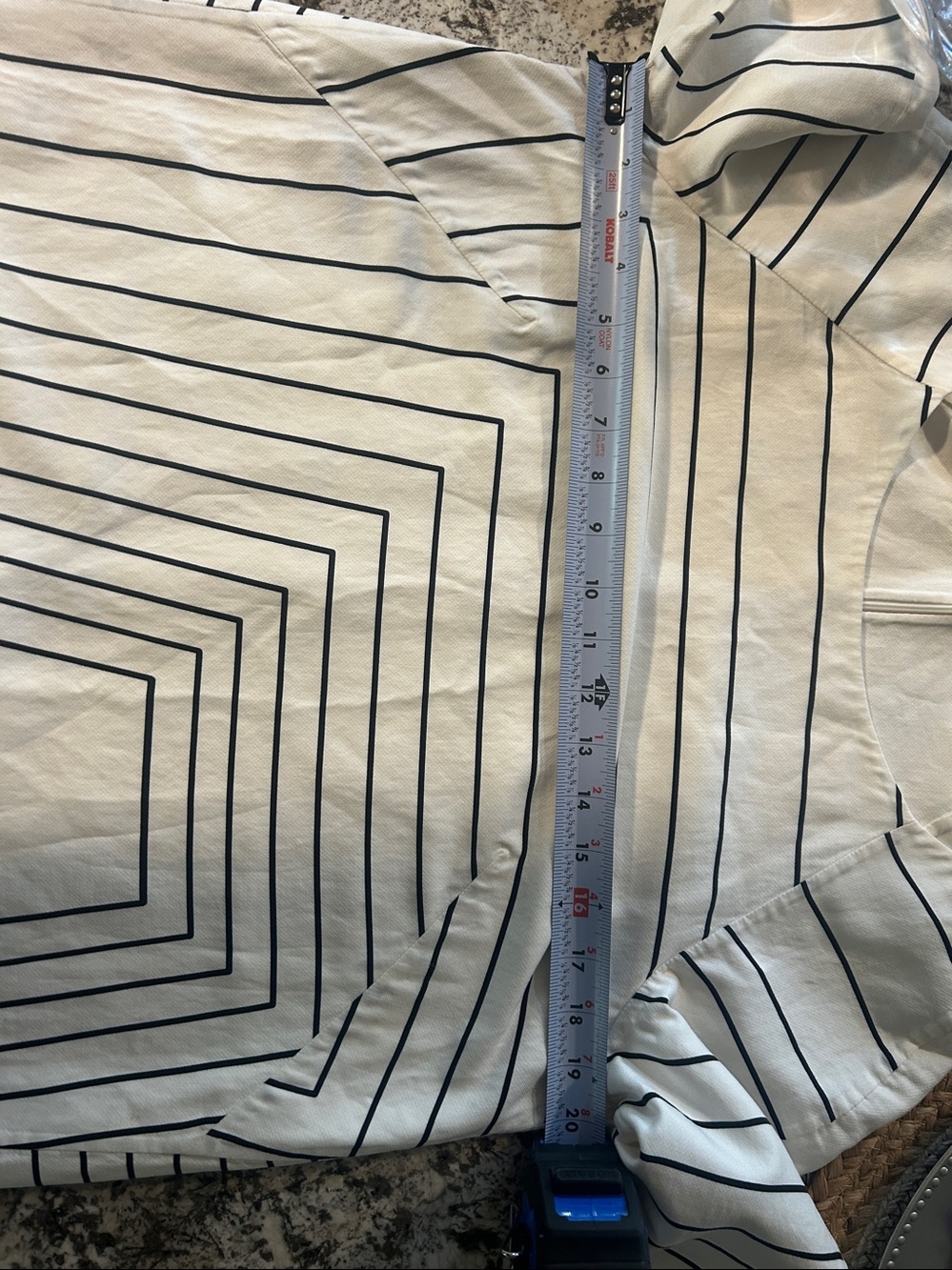 Trapezoid Square-Print Double Face Egg Shape Dress - Picture 9 of 10
